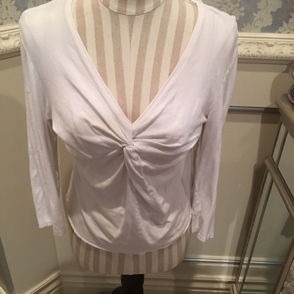 Soft V Neck Twist Top